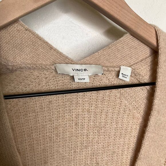 VINCE Shaker Relaxed Wool & Cashmere Cardigan - Picture 6 of 7